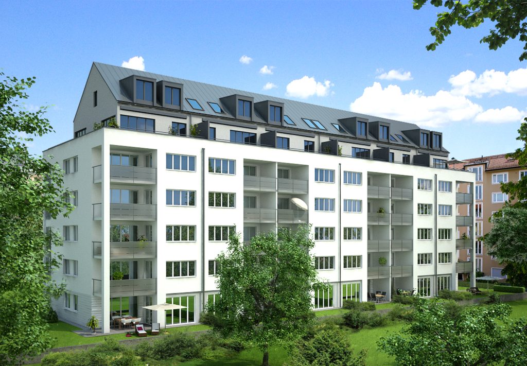 Bau und Immobilien Treml GmbH, Wohngebäude mit 40 Wohnungen – Kirchenstraße – Haidhausen – München Wohnungsbau / Bauträgerobjekte